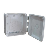 باکس پلاستیکی روکار کم باکس CAM BOX CA-14W PRO پرو لولادار سایز 14*14 سفید
